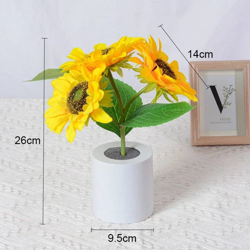 Golden Hour Sunflower Lamp