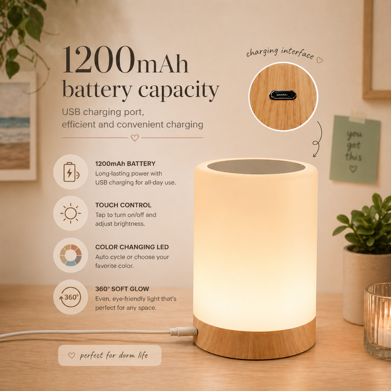 GlowTouch Mood Lamp